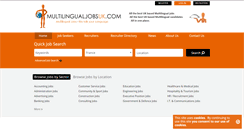 Desktop Screenshot of multilingualjobsuk.com